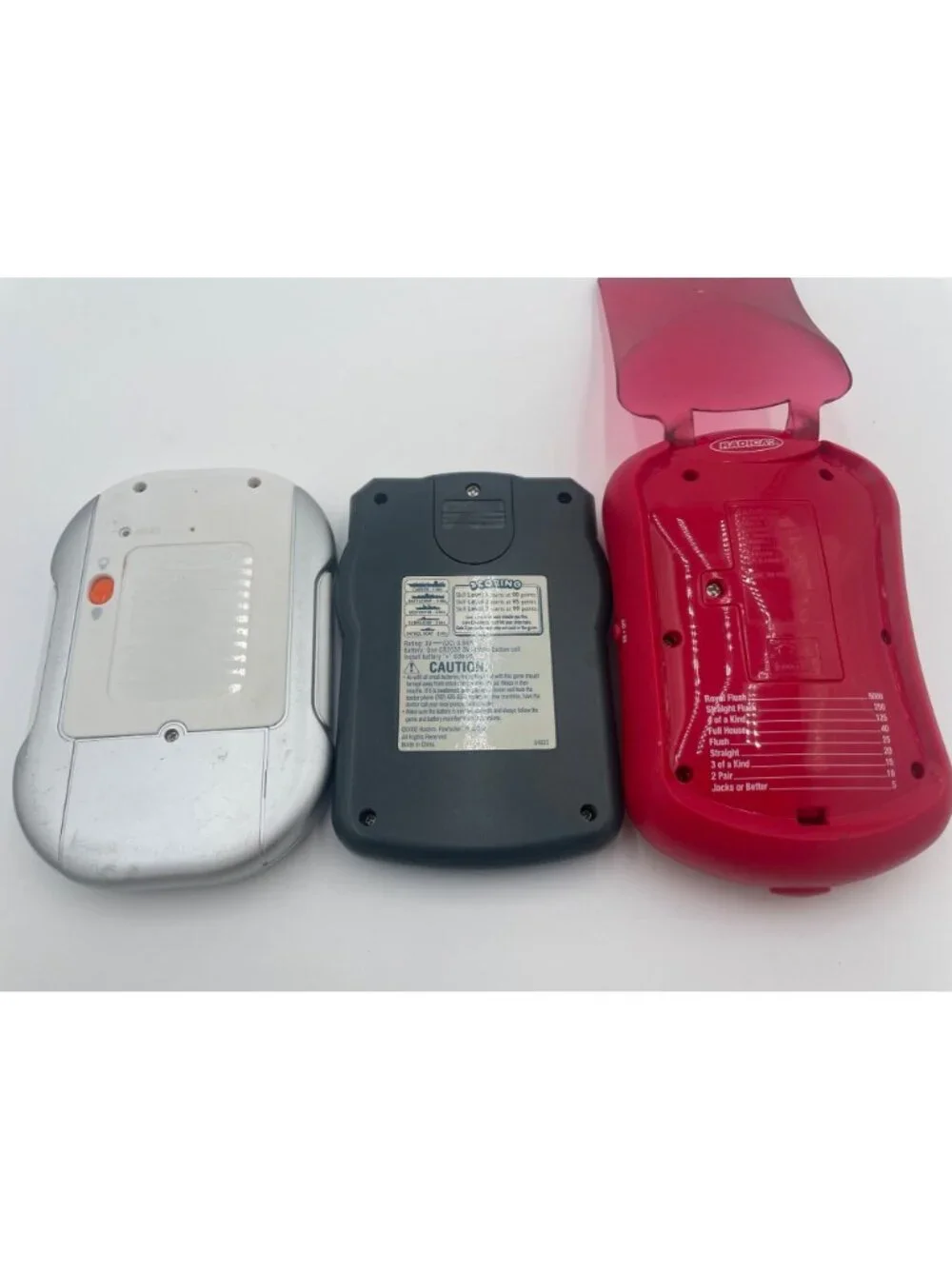 Lot Of 3 Handheld Games: Sudoku Battleship Fliptop Poker
